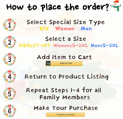 Matching Christmas Pajamas Set for Family, Holiday Cute Letter Printed Pjs Xmas Pajama Sleepwear Set for Couples