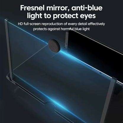 12/10Inch Cell Phone Screen Amplifier Mobile Phone Holder Mobile Phone HD Portable Phone Screen Video Magnifier Stand Bracket
